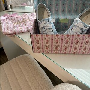 LoveShackFancy x Superga Blue and White Women's Shoes